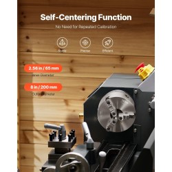 3-leukainen itseitsentyyttävä sorvinistukka HT300 200 mm sisäleuoilla 4–200 mm