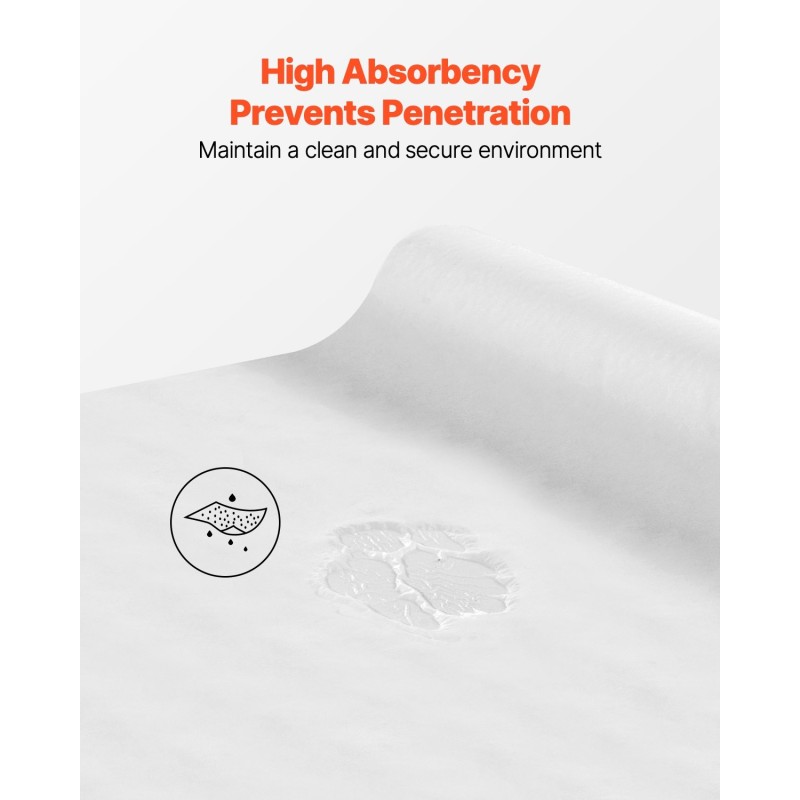 Tutkimuspöydän suojapaperi 21 tuumaa kreppipinta kertakäyttöinen 12 rullaa