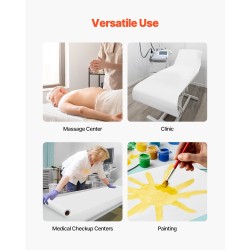 Tutkimuspöydän paperirulla 18 tuumaa 12 rullaa sileä vuotitiivis repäisykestävä