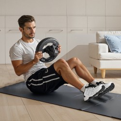 Crosstraining-kengät Oxford-päällisellä MD-kumi US 10 W valkoinen