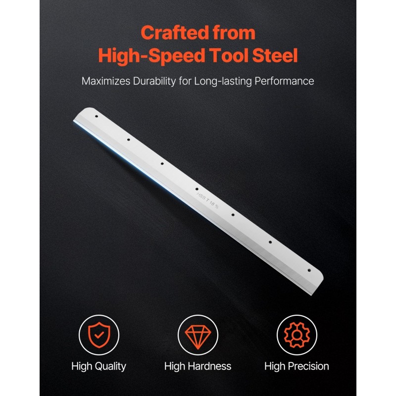 Paperileikkurin varaterä pikaterästä sähkökäyttöiseen G450VS+-malliin 503 x 43 x 6 mm