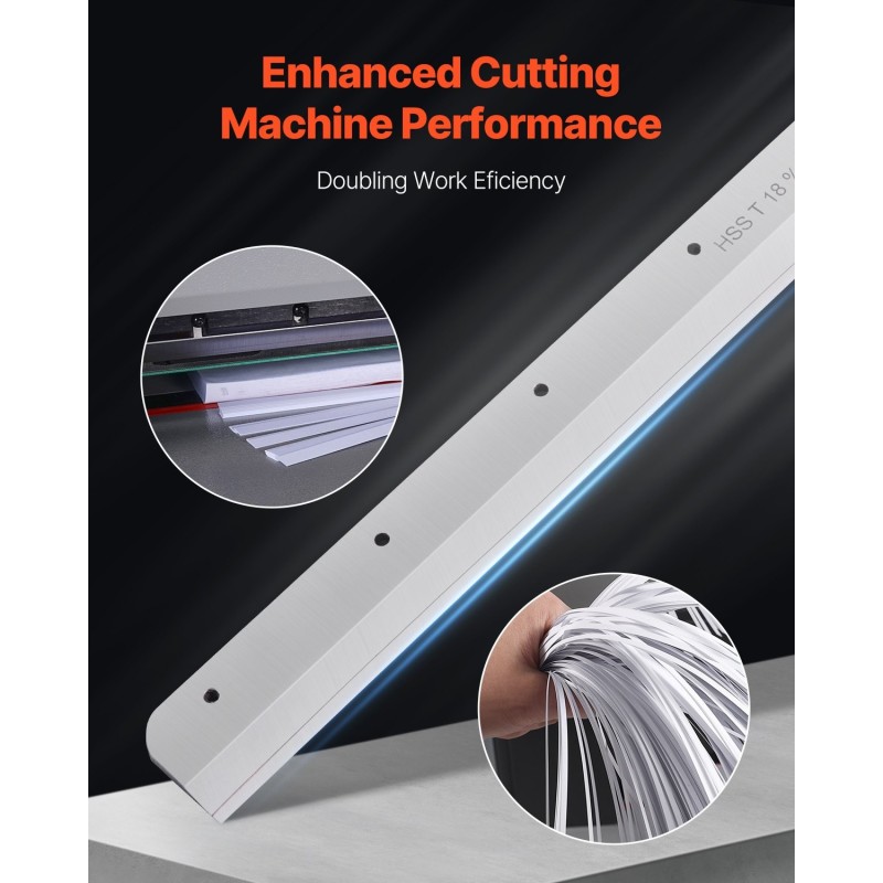 Paperileikkurin varaterä pikaterästä sähkökäyttöiseen G450VS+-malliin 503 x 43 x 6 mm