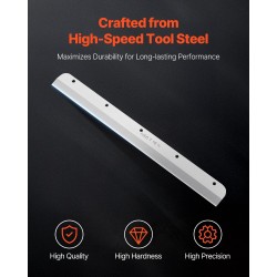 Varaterä sähköiseen paperileikkuriin työkaluteräksestä 585 x 44 x 6 mm E330D E330S