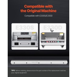 Varaterä sähköiseen paperileikkuriin työkaluteräksestä 585 x 44 x 6 mm E330D E330S