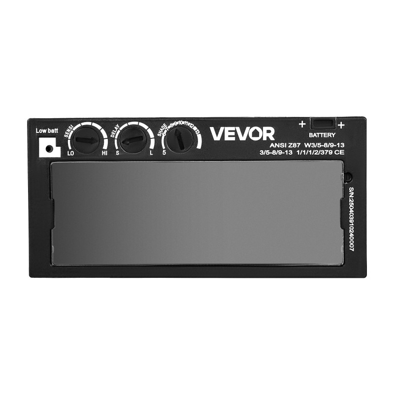 Automaattisesti tummuva kultapinnoitettu hitsauslinssi luonnollinen värintoisto 108 x 51 mm 5–13