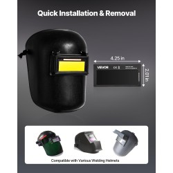 Automaattisesti tummuva hitsauslinssi tummuusaste 9 108 x 51 mm luonnollinen värintoisto