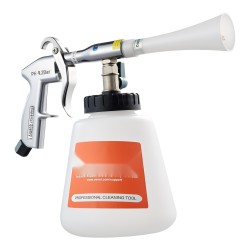 Paineilmatoiminen puhdistuspistooli autojen puhdistukseen yhden litran säiliöllä kaksi suutinta 6 9 2 bar