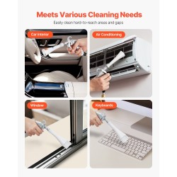 Paineilmatoiminen korkeapainepuhdistuspistooli autoille 6–9,2 bar 360 asteen pyörivä kaksisuuttiminen 1/4 NPT-liitäntä