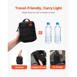 Ensiapulaukku 600D nailon 250 tarviketta 72 tunnin selviytymispakkaus retkeilyyn