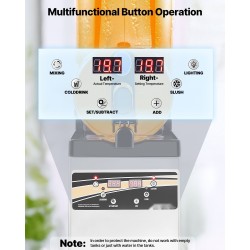 Jääjuomakone ruostumatonta terästä viidentoista litran säiliöllä ammattilaiskäyttöön