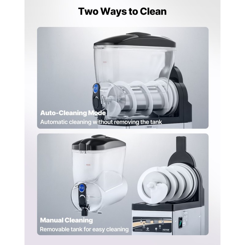 Jääjuomakone ruostumatonta terästä viidentoista litran säiliöllä ammattilaiskäyttöön