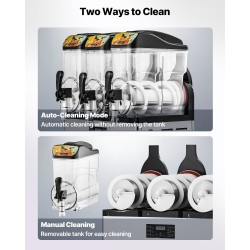 Jääjuomakone ruostumatonta terästä kolmella 15 litran säiliöllä ammattikäyttöön