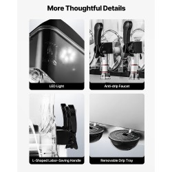 Jääjuomakone ruostumatonta terästä kolmella 15 litran säiliöllä ammattikäyttöön