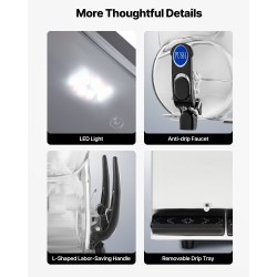 Kaupallinen jääjuomakone kaksilla 15 litran säiliöillä ruostumaton teräs musta