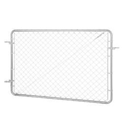 Ketjuaitaportti sinkitty teräs säädettävä leveys 67–183 cm puutarha piha maatila