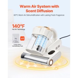 Patjapölynimuri 550W 18 kPa HEPA 650 ml lämmin ilma tuoksutoiminto