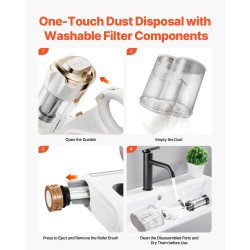 Patjapölynimuri 550W 18 kPa HEPA 650 ml lämmin ilma tuoksutoiminto