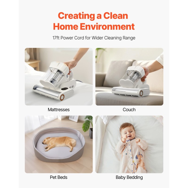 Patjapölynimuri 550W 18 kPa HEPA 650 ml lämmin ilma tuoksutoiminto