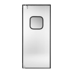 Yksilehtinen kääntöovi 304 ruostumattomasta teräksestä 91,4 x 213,4 cm alumiinikenno