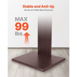 Manuaalinen lattiateline teräsrunkoinen korkeussäädettävä 32–70 tuuman televisioille pyörillä