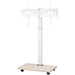 Manuaalinen teräslattiateline televisiolle 32–70 tuumaa 45 kg siirrettävä pyörillä