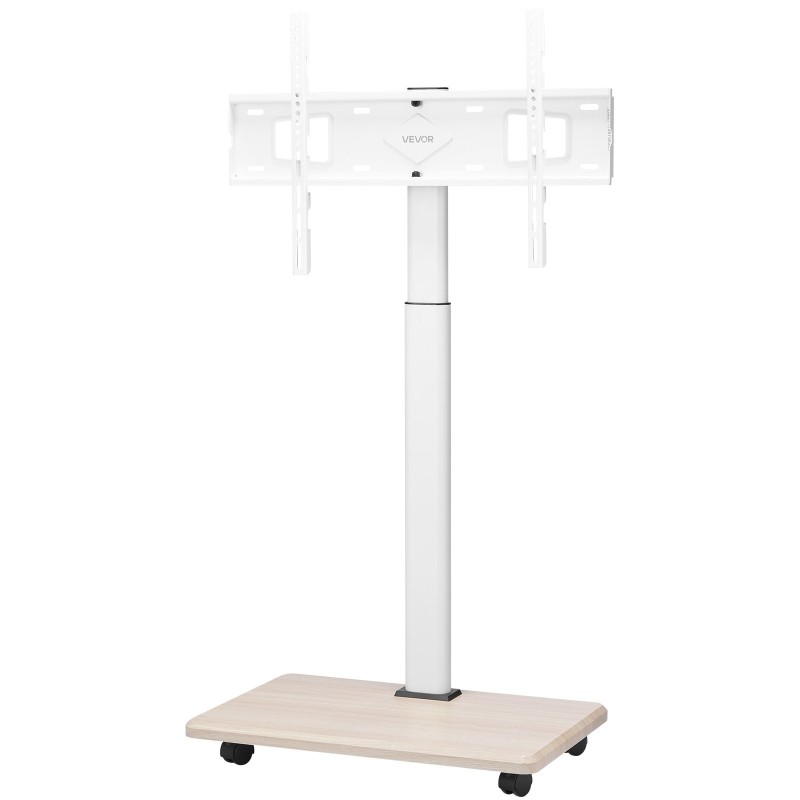 Manuaalinen teräslattiateline televisiolle 32–70 tuumaa 45 kg siirrettävä pyörillä