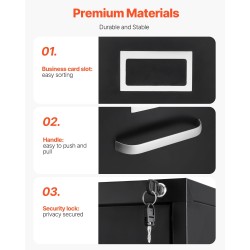 Pystykaappi metallinen 4 laatikkoa lukittava eri asiakirjakokoille