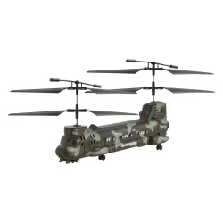 Kauko-ohjattava helikopteri iskunkestävä ABS-runko 350 mm litiumakku 2.4 GHz 8-vuotiaille LED-valoilla