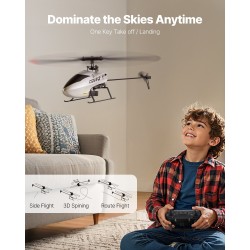 Kaukosäädettävä helikopteri ABS-runkoinen 4-kanavainen 2,4 GHz 6-akselisella gyroskoopilla lapsille