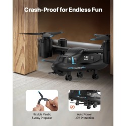 Kauko-ohjattava 4-kanavainen helikopteri 2.4GHz 6-akselinen gyroskooppi ABS-runko lapsille 8+