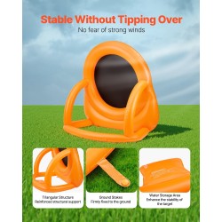 Täytettävä jalkapallotikkataulu PVC-muovi 200 cm korkea 4 potkupalloa 12 tennispalloa