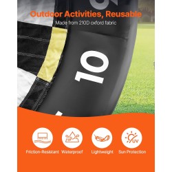 Ilmatäytteinen jalkapallotikkataulu yli kymmenen jalkaa korkea 210D Oxford-kangas yhdeksän palloa mukana