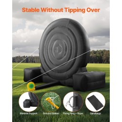 Ilmatäytteinen jalkapallotikkataulu yli kymmenen jalkaa korkea 210D Oxford-kangas yhdeksän palloa mukana