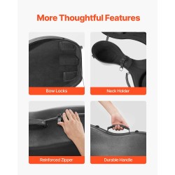 Sellokotelo 4/4-koko komposiittinen hiilikuitupinta pehmeä sisäverhous musta olkahihnat