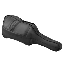 Sellokotelo 4/4 täysikokoinen vedenpitävä nylonkangas musta kaksoisolkahihnoilla