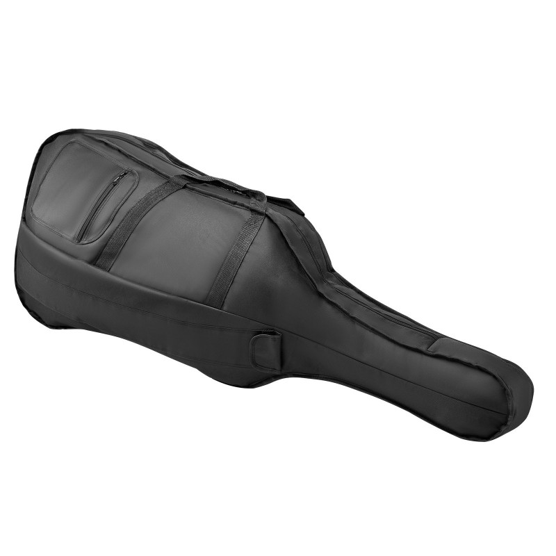 Sellokotelo 4/4 täysikokoinen vedenpitävä nylonkangas musta kaksoisolkahihnoilla