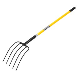 Puutarhatalikko 5 piikkinen mangaaniteräspää lasikuituvarsi 1450 mm ergonominen Y kahva