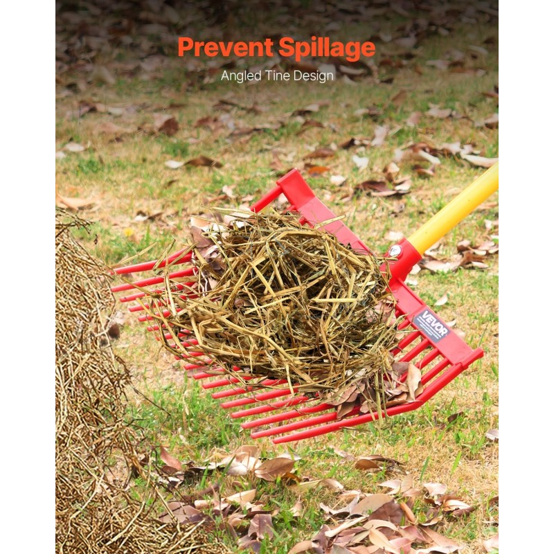 Lantahaarukan vaihtopäät 6 kpl PP-muovia 18 vinosti muotoiltua piikkiä