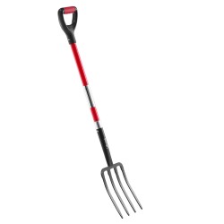 Puutarhatalikko nelipiikkinen mangaaniteräinen talikkopää lasikuituvarsi Y-muotoinen kahva 1140 mm