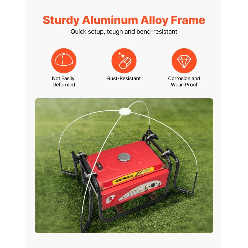 Generaattorin suojus vedenpitävä Oxford-kangas sopii generaattoreille kehä 1778–2743 mm harmaa