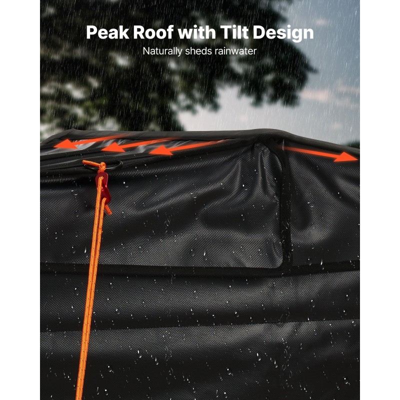 Generaattorin suojus 420D polyesterikangas vedenpitävä ruostumaton teräsrunko 3500–12000W