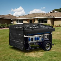 Generaattorin suojus vedenpitävä 420D Oxford-kangas musta 3500–12000 W