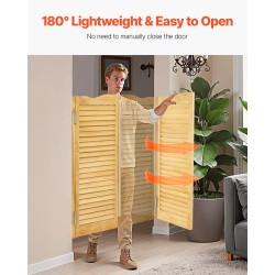 Keinuva puolikorkea sisäovi kaksitoiminen mäntyinen automaattinen sulkeutuminen