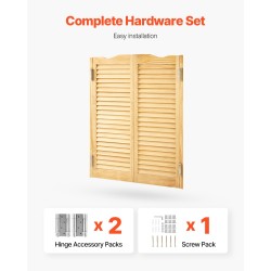 Keinuva puolikorkea sisäovi kaksitoiminen mäntyinen automaattinen sulkeutuminen