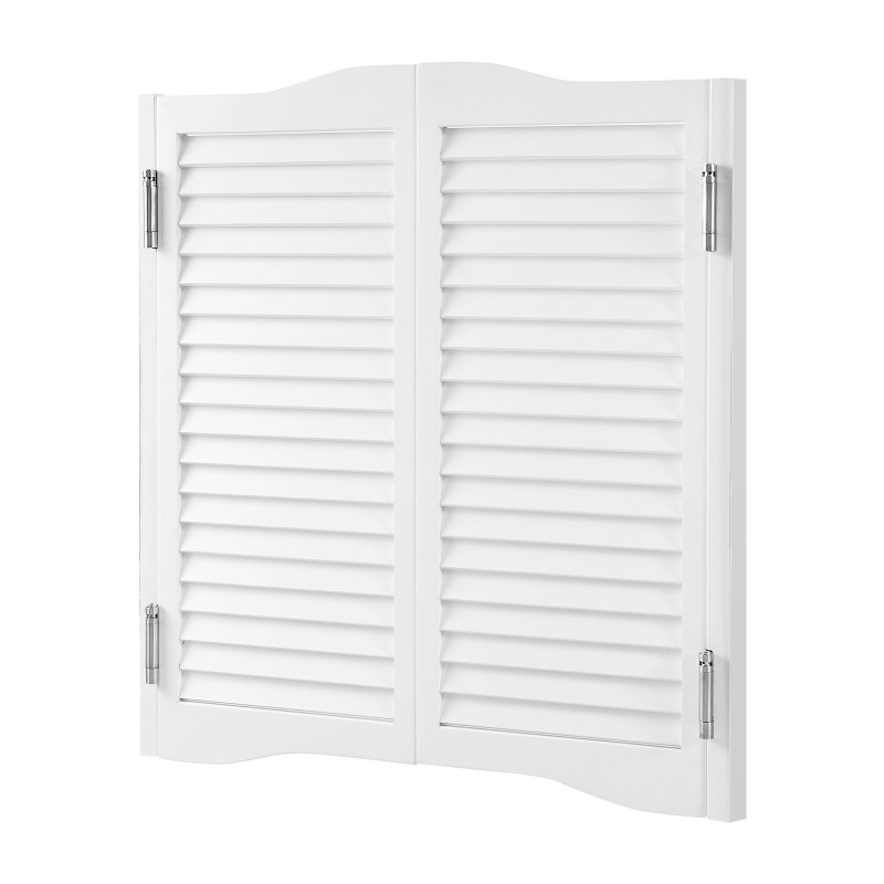 Kaksitoimiset heiluriovet mäntypuusta 805 x 28 x 900 mm valkoinen sisäkäyttöön