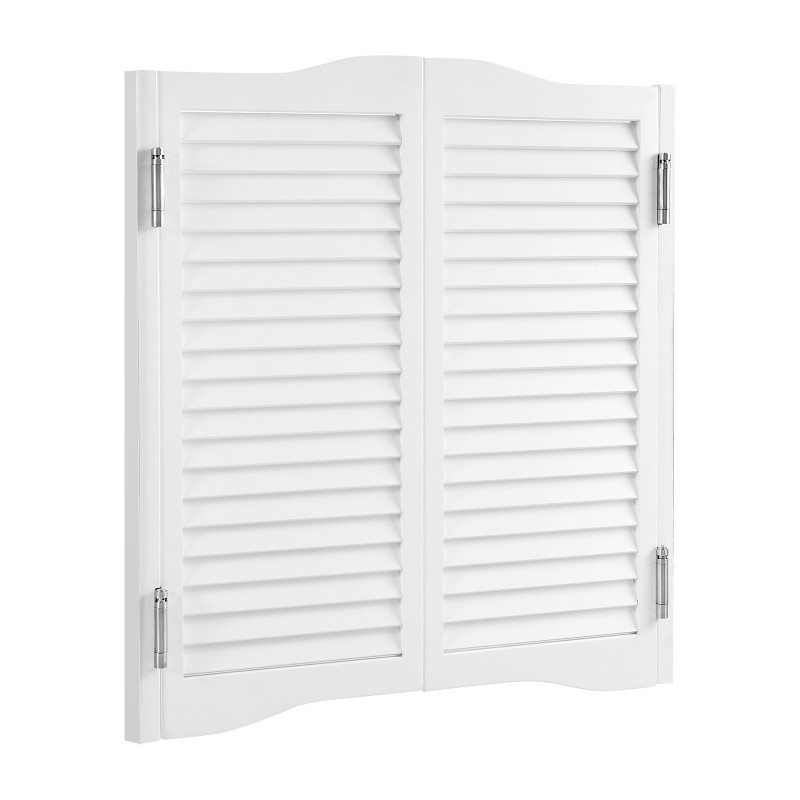 Kaksitoimiset heiluriovet mäntypuusta 805 x 28 x 900 mm valkoinen sisäkäyttöön