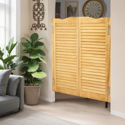 Keinuvat saluunaovet mäntypuusta puolikorkea malli sisäkäyttöön automaattinen sulkeutuminen