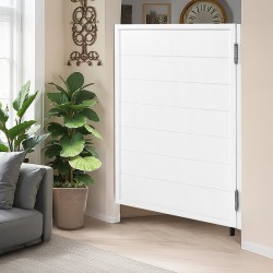 Yksilehtinen mäntypuinen kääntyvä saluunaovi 805x28x1060 mm valkoinen sisäkäyttöön