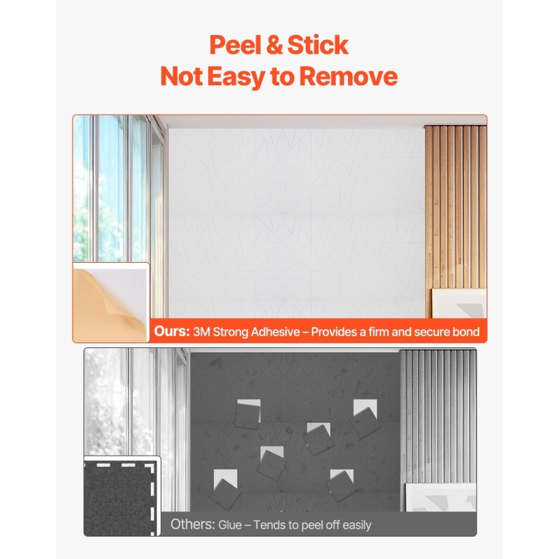 Akustiikkapaneelit polyesterikuituiset 300x300x10 mm 18 kpl itseliimautuvat valkoinen