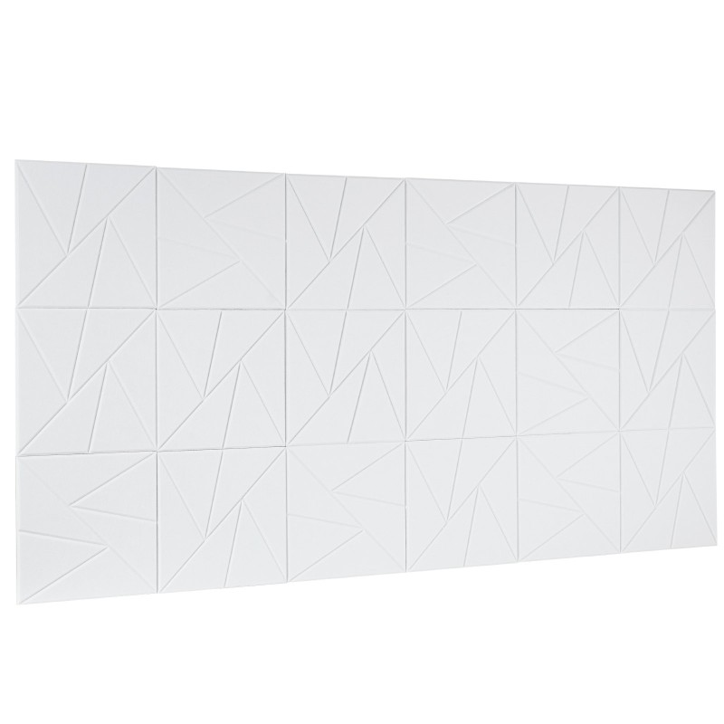 Akustiikkapaneelit polyesterikuituiset 300x300x10 mm 18 kpl itseliimautuvat valkoinen